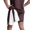 Crazy Muscle Men's Sports and Leisure Shorts Double Layered Marathon Basketball Fitness Quick Drying Shorts