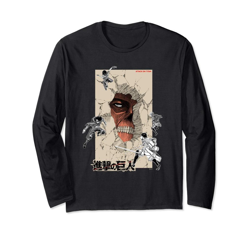 [Completion Commemoration] Attack on Titan Titans in the Walls Long Sleeve T-Shirt