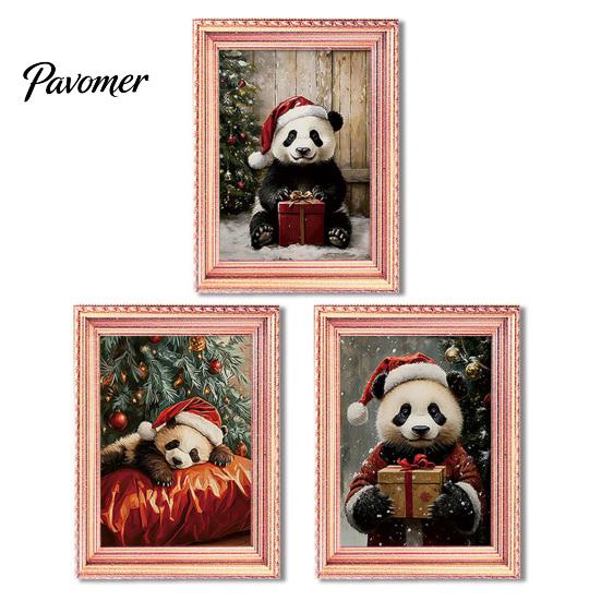 Retro Fridge Magnets 3Pcs Christmas Light-up Frame Refrigerator Magnet, Vintage Wooden Holiday Decorative Photo Holders Glowing Magnetic Picture