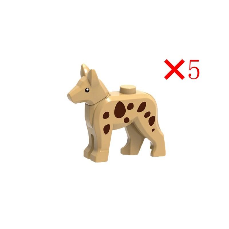 Animals Cute Sheep Goat Cow Pig Dog Chicken Livestock Figures MOC Building Blocks Toys for Children Gifts DIY Toy Animal Part