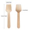 100 Pcs 3.74-Inch Party Mini Square Wooden Spoon For Sampling Yogurt Ice Cream, Perfect For Wedding Graduation Season Dessert