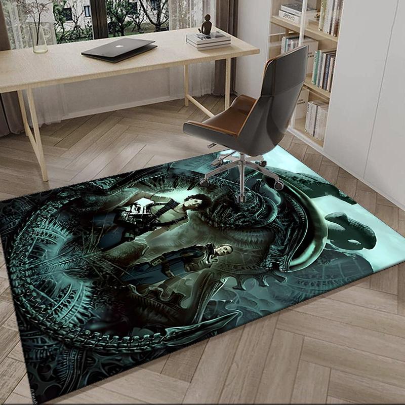 Alien Artwork  Carpet, Kitchen Rugs, Yoga Mat, Non-Slip Mats, Rug for Bathroom, Living Room bedroom, Camping Rugs Christmas Gift