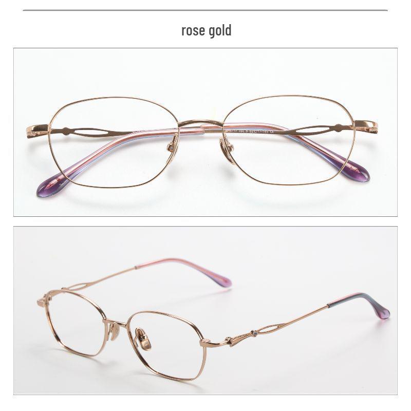 Unisex M6717S Titanium & Acetate Retro Eyeglass Frame – Prescription-friendly for Nearsightedness