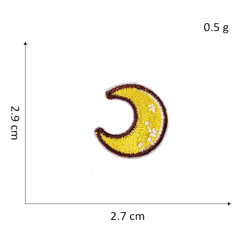 DIY Self-Adhesive Cartoon Planet Embroidery Stickers for Bags, Shoes, and Hats