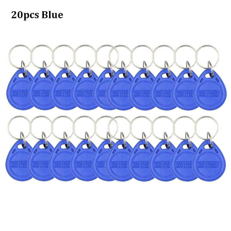 10-20pcs 125KHz Read-Only RFID TK4100 EM4100 Smart Chip Proximity Keyfobs Smart Secure Door Entry Access ID Keychain Token Tag