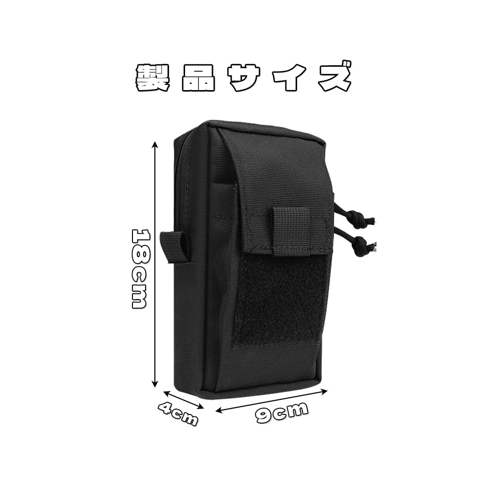 BOOHUQICH Smartphone Waist Small Item Cell School Men's Pouch, Backpack, Belt, Pouch, Storage, Phone, Mountaineering, Water-Repellent, Commuting,