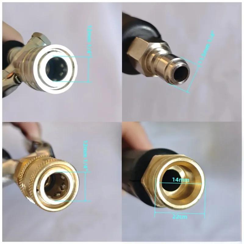 High Pressure Water Spray Gun Quick Connect Alloy Cleaning Wand For Car Washing Garden Irrigation Air Conditioner Outdoor Clean Tool Kit