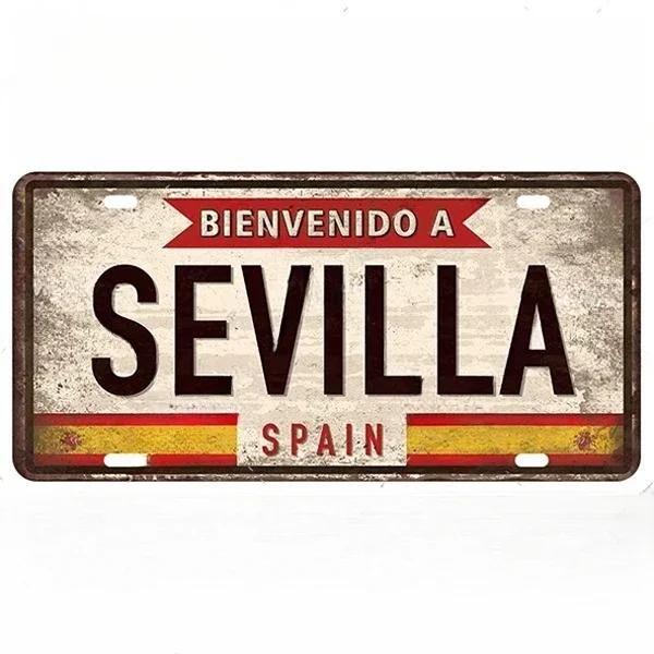 Vintage Berlin Madrid New York Paris Country City Stil Platte Metallschild Plakette Blechschild Man Cave Bar Club Poster Dekoration