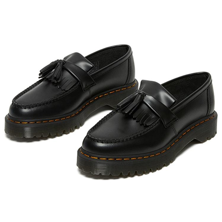 Dr. Martens Adrian Bex Smooth Leather Tassel Loafers 'Carbon Black' Men's 26957001