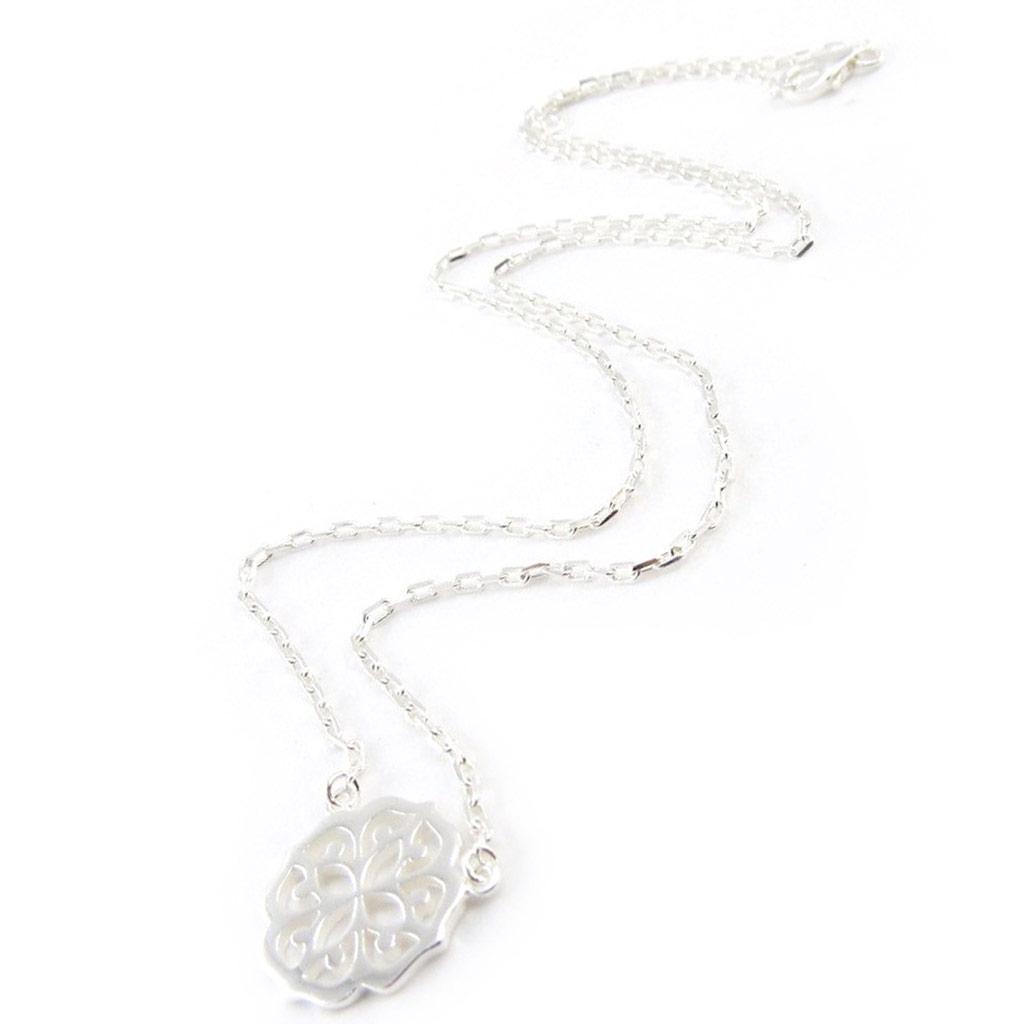 Les Trésors De Lily [J0865] - Silver 'Choreography' Silver Necklace (rhodium-plated) - 13 Mm