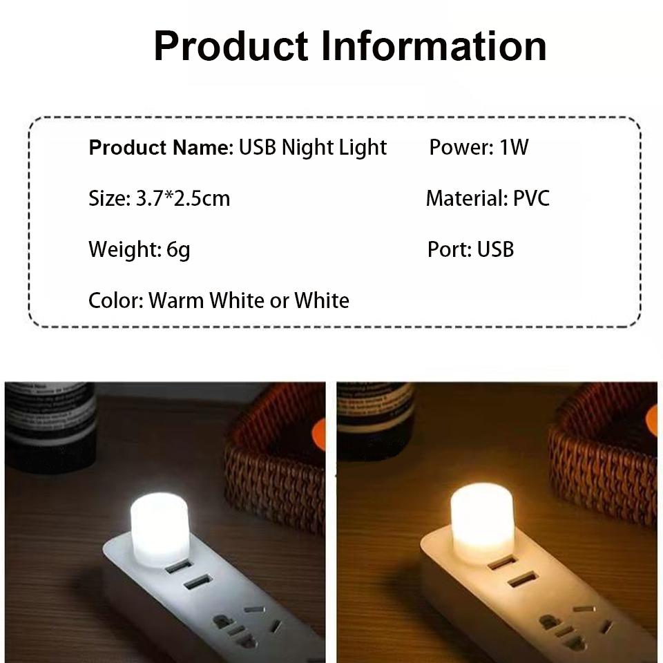 USB Light Plug In Lamp LED USB Book Light Eye Protection Reading Light Desk Lamps For Power Bank PC Laptop Notebook Night Light