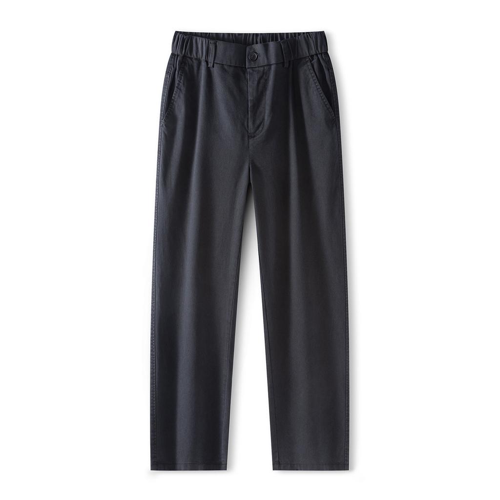 Summer Thin Lyocell Tencel Cool Breathable Casual Pants Men's Trendy Brand Fashion Loose Wide-leg Straight Trousers