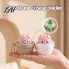 Portable Desk Toy Potted Pig Clicker with Bead Chain Clicky Button Fidget Finger for Stress Relief Backpacks School Bags Decor