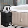 Hot Tub Spa Heater Pump Cover Inflatable Hot Tub Insulated Pump Cover with Zipper Opening And Transparent PVC Top Window for Most Spa Heater Pumps