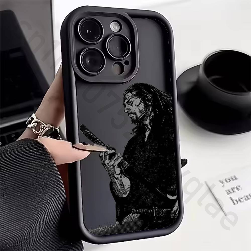 Classic V-Vagabond S-Samurai Silicone Case For iPhone 13 11 15 17 12 14 16 Pro Max 17 Air Plus Shockproof Soft Protective Cover