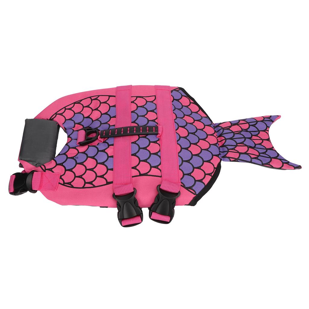 Dog Life Jacket Safety Adjustable Protective Pet Floatation Life Vest with Handle for Swimming and