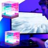 3D Infinity Desk Lamp USB Light Table Lights Desk Lamp Table Lamp Color Changing Ambient Lighting Cube Pyramid Desk Decor For