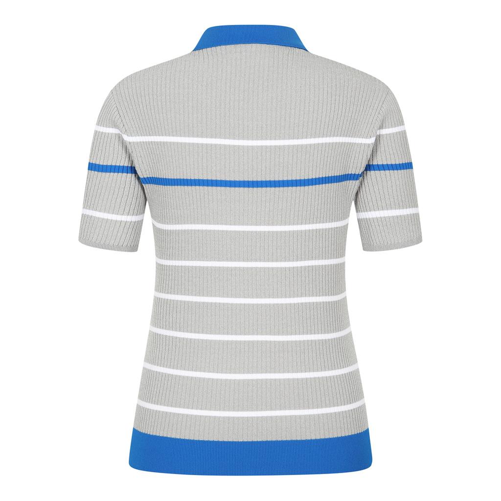 TAYLORMADE APPAREL 26Ss Women'S Striped Collared Short Sleeve Knit T8031S66123-193