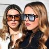 Luxury  UV400 Protection 70s Sunglasses Vintage Retro Style Black Shades Summer Eyeglasses for Women & Men