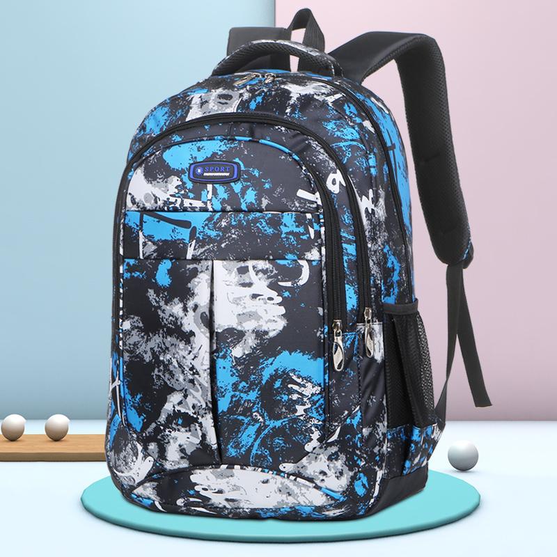 Leather Bag Men's Blue And Wo's Large Capacity Travel Backpacks, Adjustable Shoulder Straps, Multi Compartt Business And Backpack, Travel B