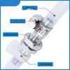 304 Stainless Steel Pagoda Through-Panel Air Hose Connector