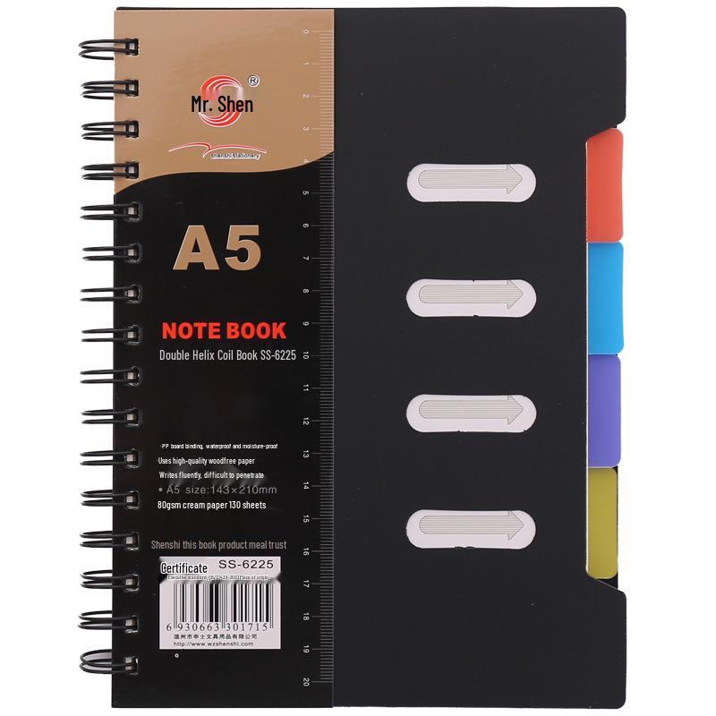 Korean Student Coil Notebook: Fresh & Simple Stationery Diary for University