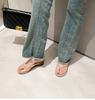 Fashion Fashion Round Clip Toe Thin Low Heels Women Slippers Outdoor Casual Wedge Sandals 2025 New Summer Beach Flip Flops Women Shoes
