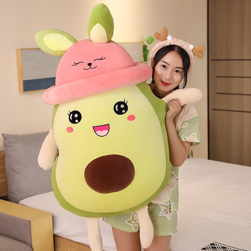 

Милая плюшевая игрушка-подушка в виде авокадо, кукла, кукла, девочка, спящая на кровати, девочка, супер мягкая 60Cm