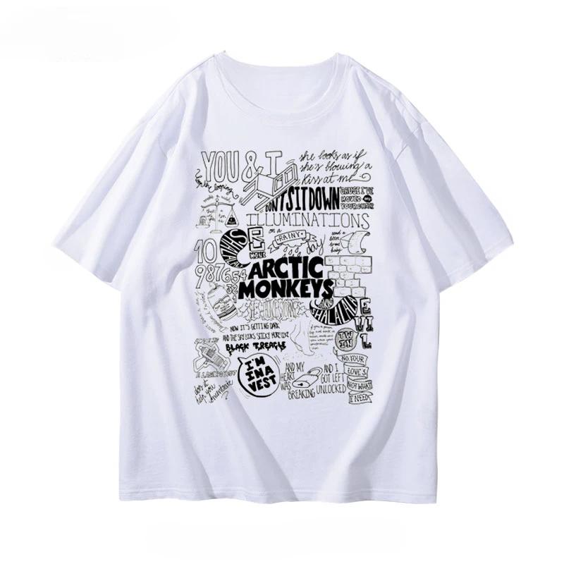 2025 Arctic Monkeys Rock T-shirt Short Sleeve Boys and Girls American Street High-quality Luxury Brand Loved By Many Music Fans