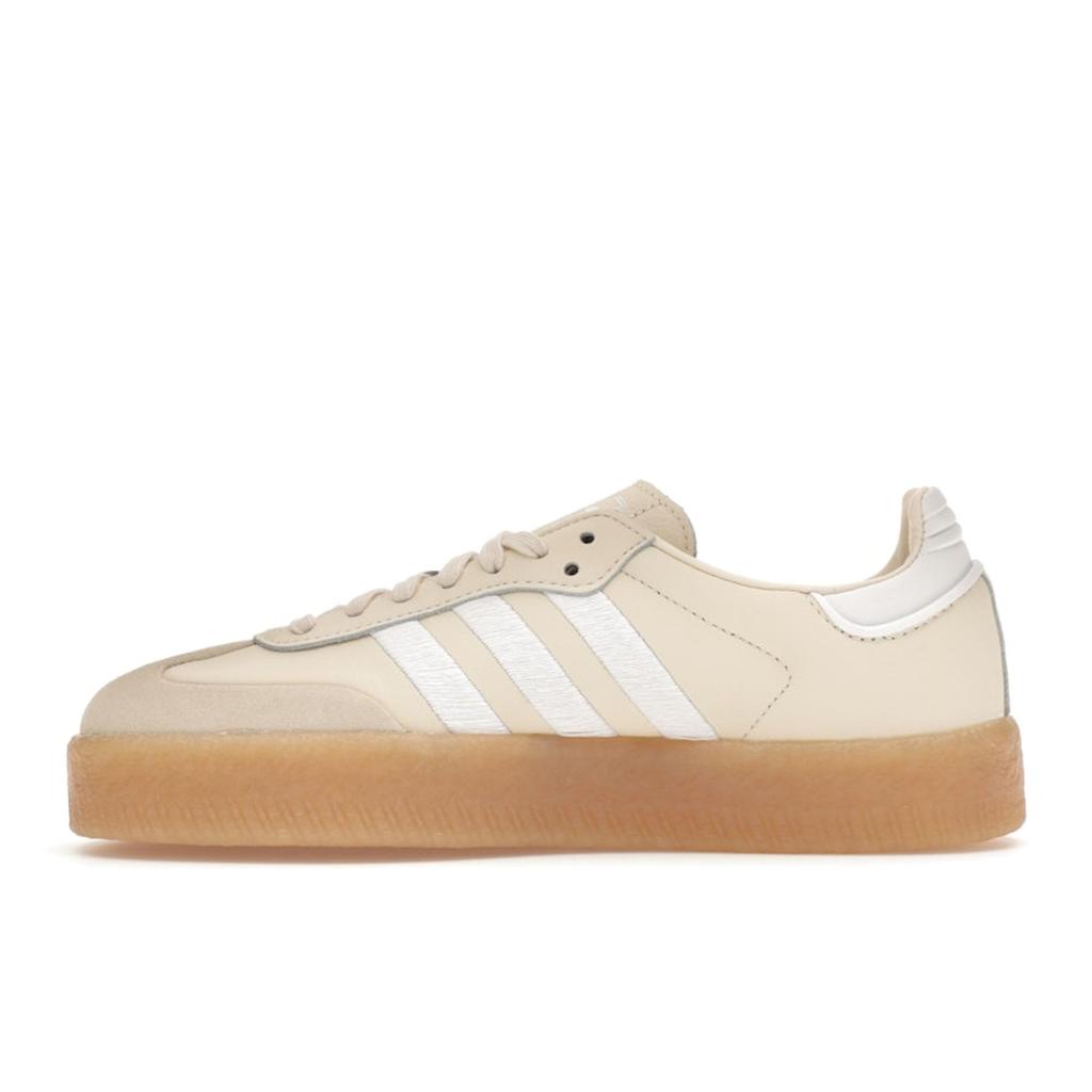 Adidas Sambae Wonder White Silver Metallic Gum Damen Sneaker Creme Wolkenweiß ID0434