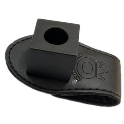 Pool Chalk Holder Billiard Protects Your Chalk, Container with PU Leather Clip