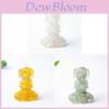 Zen Sitting Dog Resin Art Desk Decor Handmade Crystals For Meditation Gift