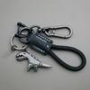Premium Woven Leather Metal Dinosaur Keychain for Motorcycle Car Handbag Backpack Pendant Gift Accessories with Bracelet