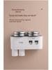 Punch-Free Wall-Mounted Toothbrush & Mouthwash Cup Set with Electric Toothpaste Dispenser