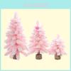 Charming Pink Pointed Mini Christmas Tree 30cm Snowflake Dcor For Festive Celebrations