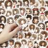 Cute Curly Haired Girl Stickers - 50 Sheets for Kids' Journals & Stationery
