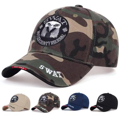 Unisex Adlerstickerei Baseballkappen Frühling Herbst Outdoor Verstellbare Freizeitkappen Papa-Hut Sonnenschutzhut