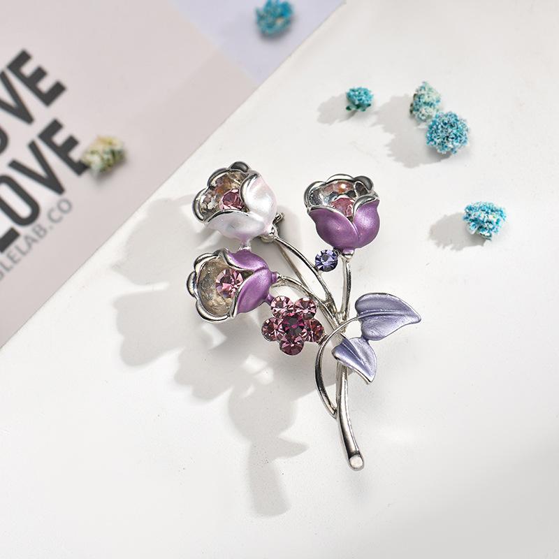 SKEDS Elegant Creative Enamel Flower Daisy Brooch Pin For Women Fashion Sunflower Wedding Party Accessories Corsage Brooches