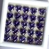 9 PCS Natural Purple Ceylon Sapphire Heart Cut Gemstone CERTIFIED Lot 6x6 MM RS-016