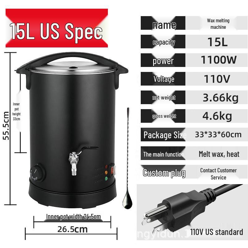 European & American Standard Stainless Steel Beauty Salon Wax Melting Machine