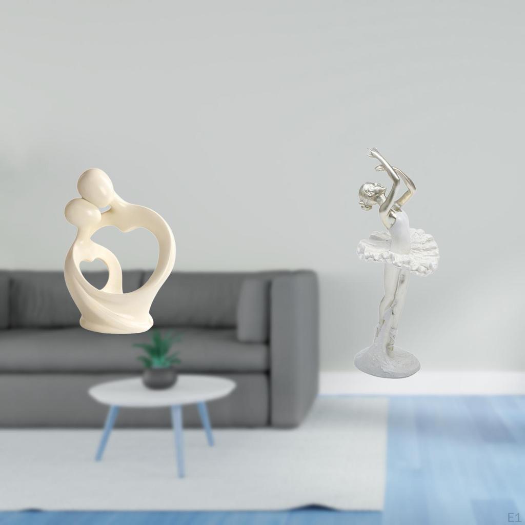 Artistic Resin Sculpture Collection Featuring Dancing Couple Figurines for Home Office Bedroom
