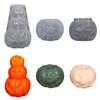 Halloween Pumpkin Mold Candle Mold for DIY Candles Plaster Crafts Halloween Favor Reusable Resin Casting Silicone Mold