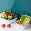 Chahua 3-Piece Double-Layer Plastic Washing & Drain Basket Set