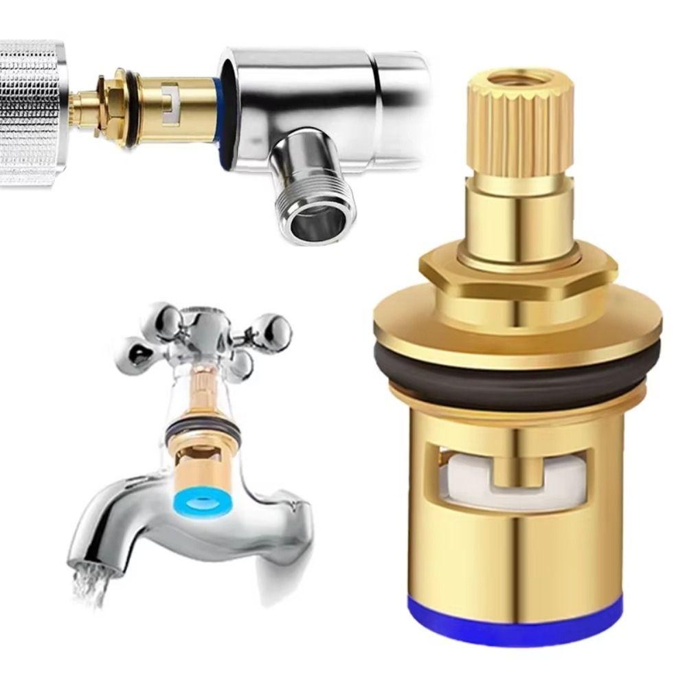 Hot and Cold Faucet Valve Core Threaded Design Faucet Inner Valve Faucet Cartridge  Faucet Repair
