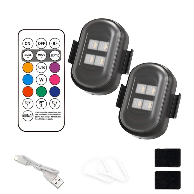 

Motorcycle LED Strobe Warning Lights High Visibility ABS Plastic Waterproof Flashing Light for Safety Riding Day & Night