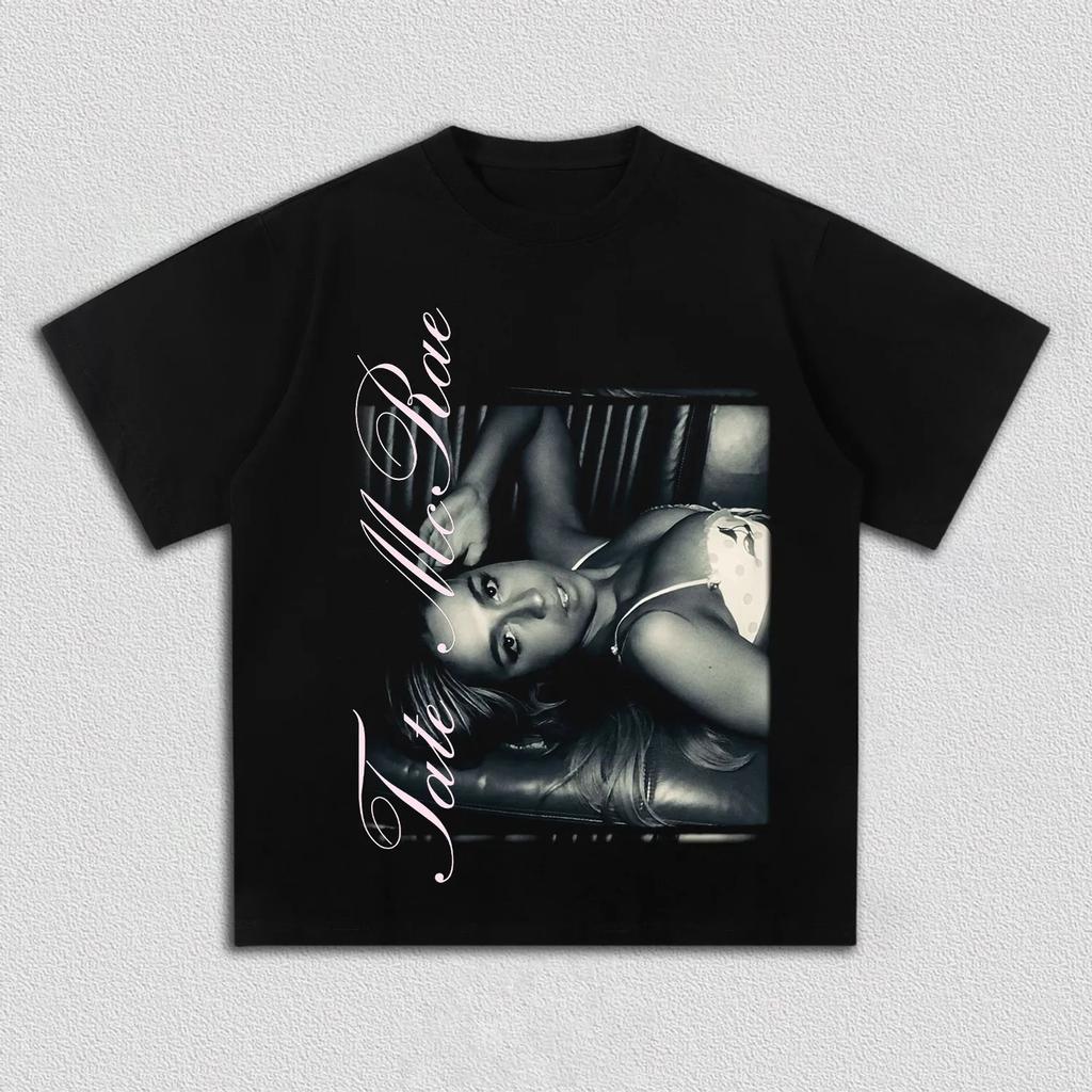 Tate McRae Portrait Graphics 100cotton Unisex Shirt 2026 Summer Harajuku Unisexs Womens Y2k Short Sleeve Oneck Tshirt Fan Gifts