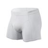 Men Boxer Briefs Mid-rise Elastic Waist U-Convex Shorts Underwear Solid Color Breathable Slim Fit Design Panties