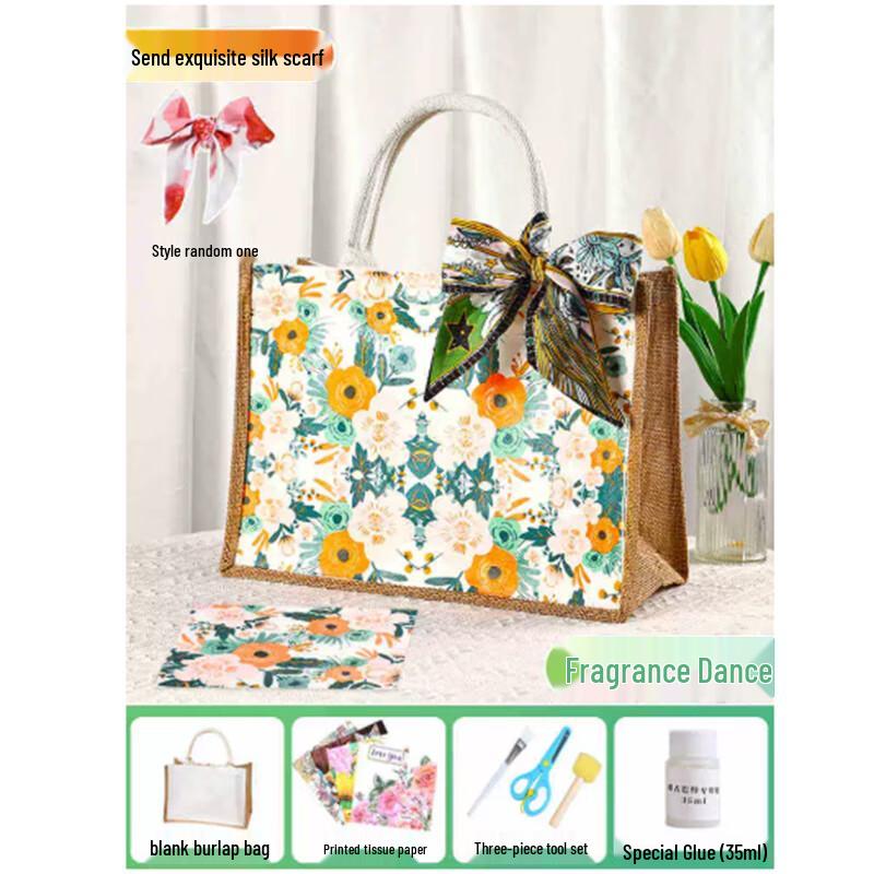 Набор для декупажа на холщовой сумке Zhang Shang Tan Xiong DIY