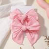 2 Stück/Set Baumwoll-Haarspangen für Babymädchen Frauen Große Schleife Kopfschleifen Accessoires Haarspangen für Kinder Kopfbedeckung Haaraccessoires