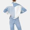 Levis Loose Fit Color Block Pointed Collar Single Breasted Long Sleeve Shirt Women Shirts Light-Indigo A5974-0001